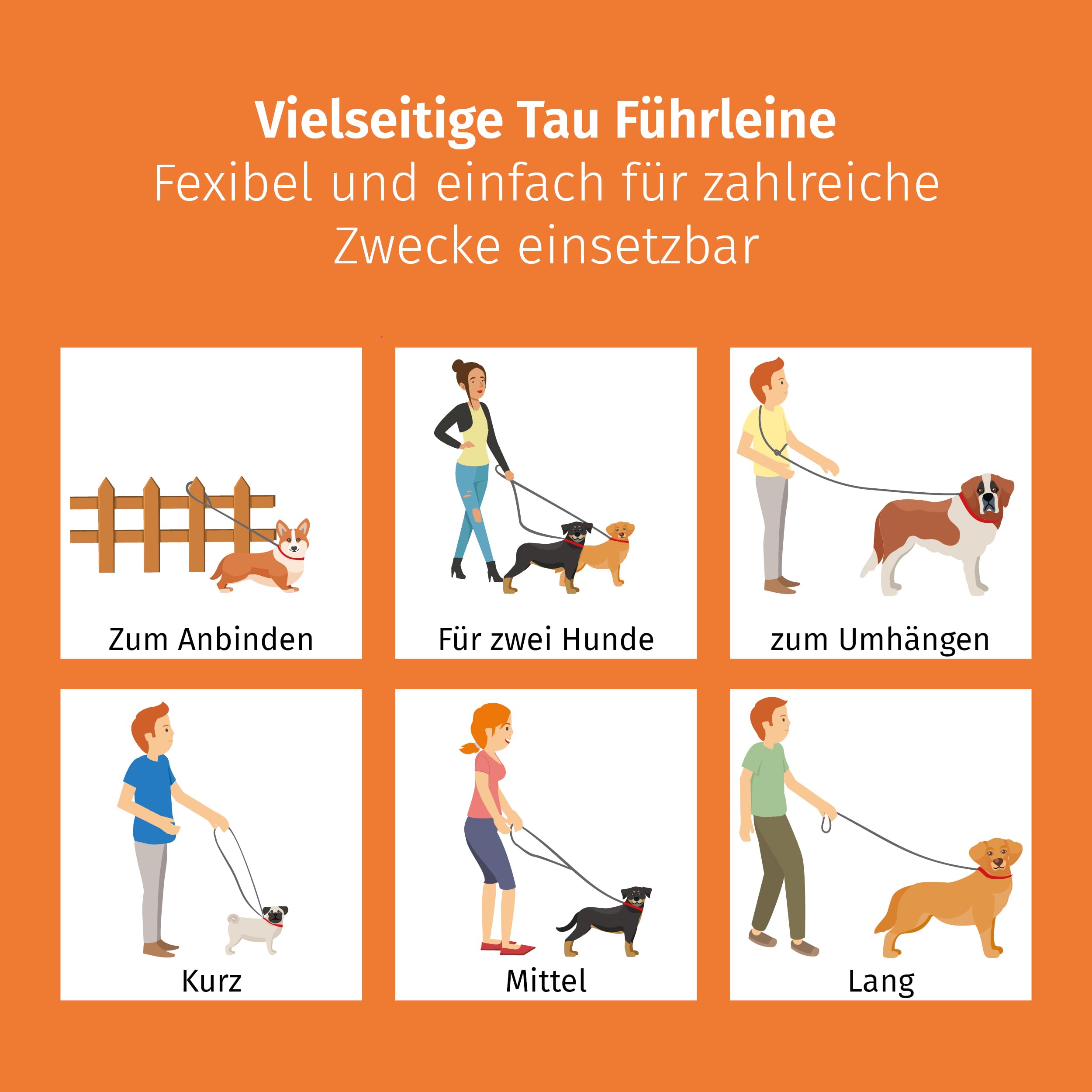 Floxik Premium Führleine für Hunde grün | Hundeleine 3m verstellbar | Tauleine für kleine & mittelgroße Hunde | Robuste und stilvolle Umhängeleine für euer gemeinsames Outdoorabenteuer.