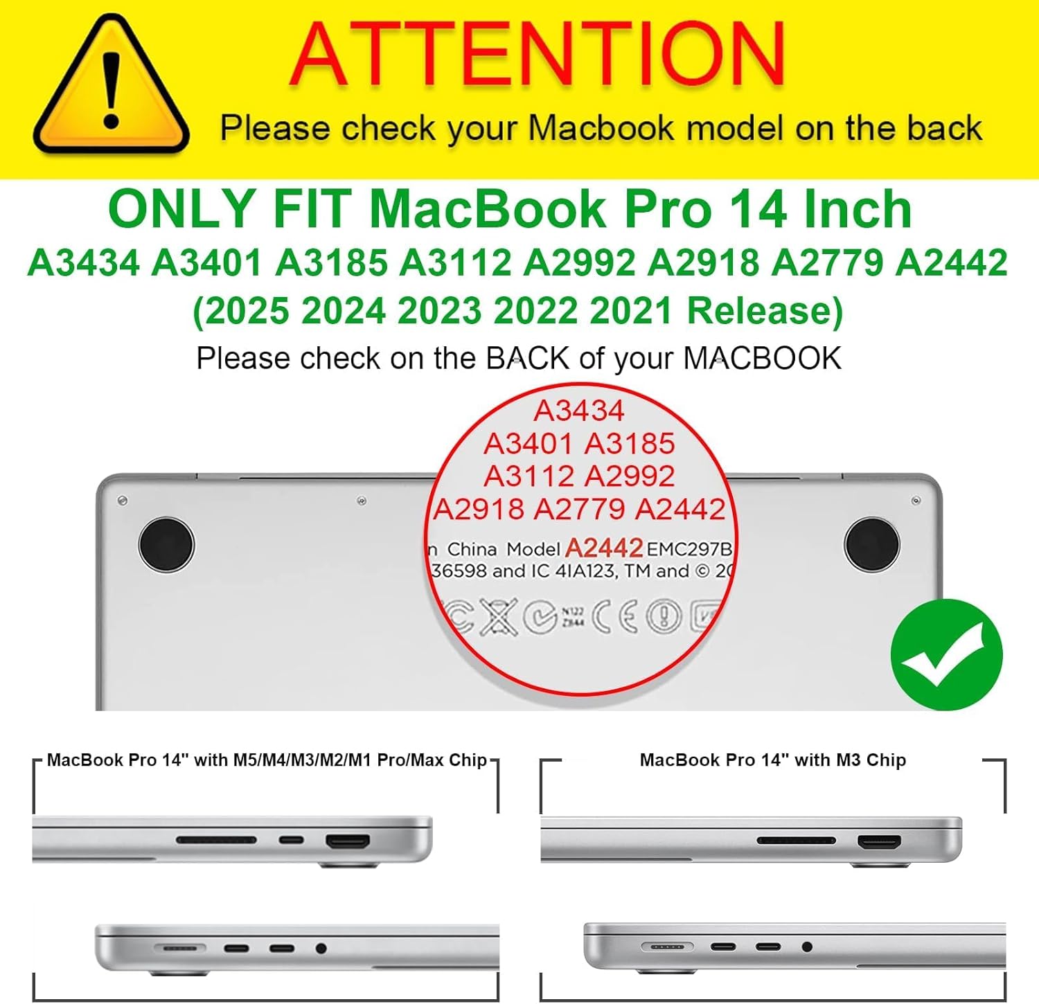 Personalized Laptop Case for MacBook Pro 14 inch M5 2025 M4 M3 M2 M1 2024-2021 A3434 A3112 A3185 A3401 A2918 A2992 A2779 A2442 M4 M3 M2 M1 Chip Custom Picture Photo Logo Text Name Shell Cover, Clear