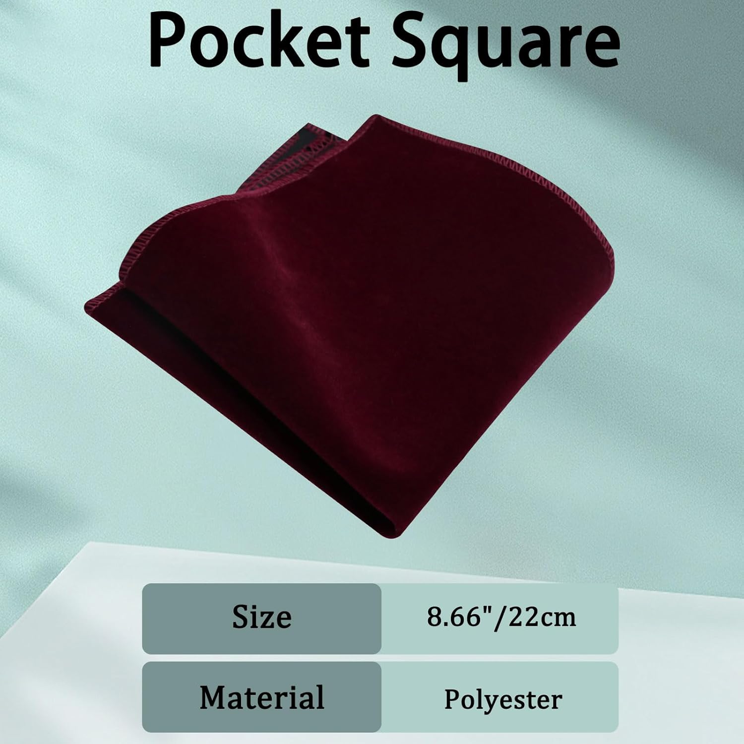 Oversized Bow Ties for Men, Pre-tied Velvet Bowties Men Bow Tie and Pocket Square Cufflinks for Tuxedo Wedding Party - Image 5