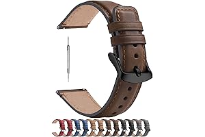Samsung Galaxy Watch Bands 46mm - Quick Release Leather Strap for Samsung...