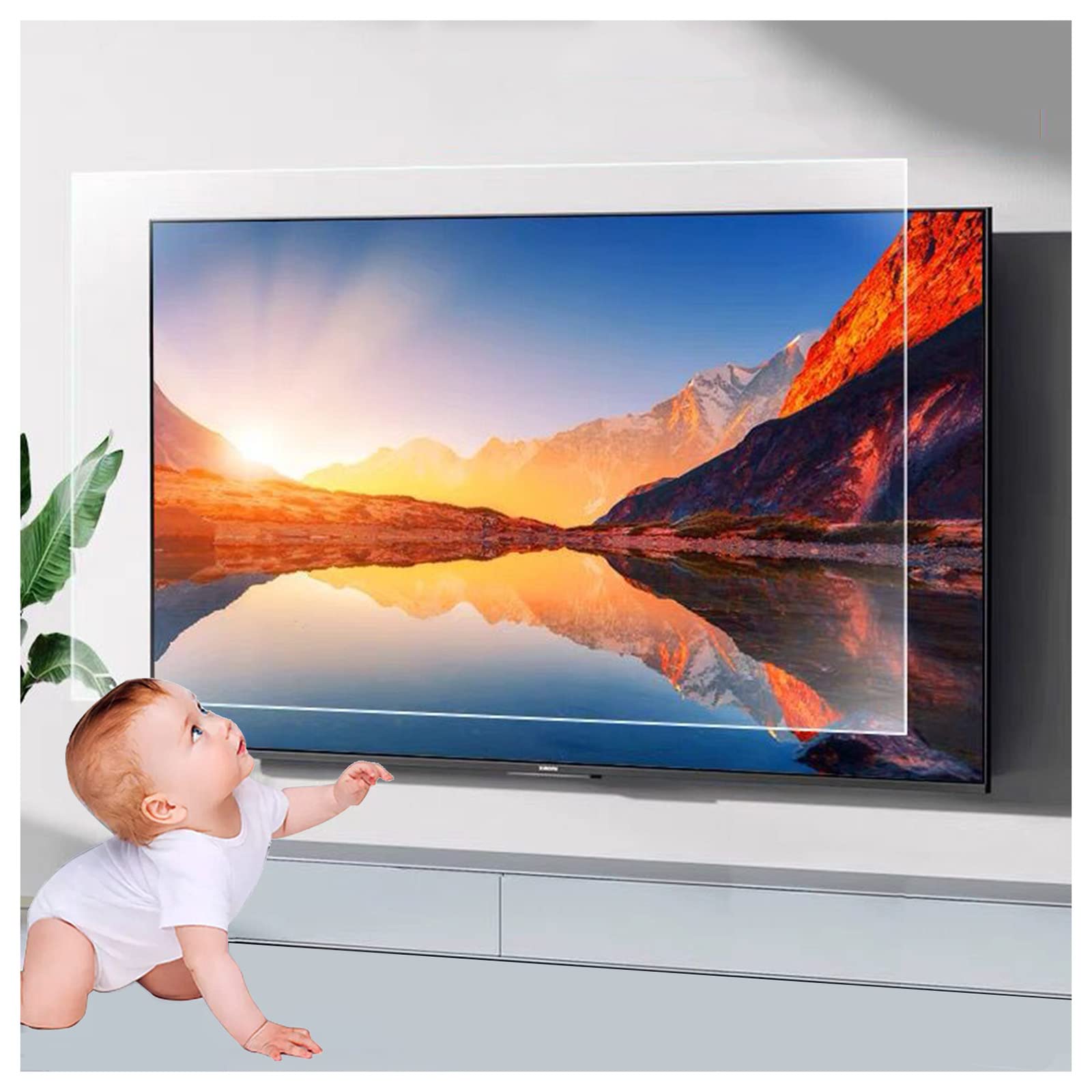 Anti-lumière bleue pour écran de télévision 47 pouces afin d'éliminer la fatigue oculaire