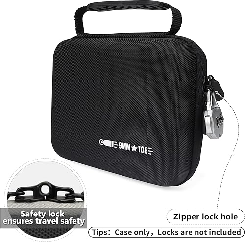 Miniatura 4 de Estuche redondo de munición 108 de 0.354 in, caja de almacenamiento de munición compatible con Luger de 0.354 in, Parabllum de 0.354 in, Makarov de