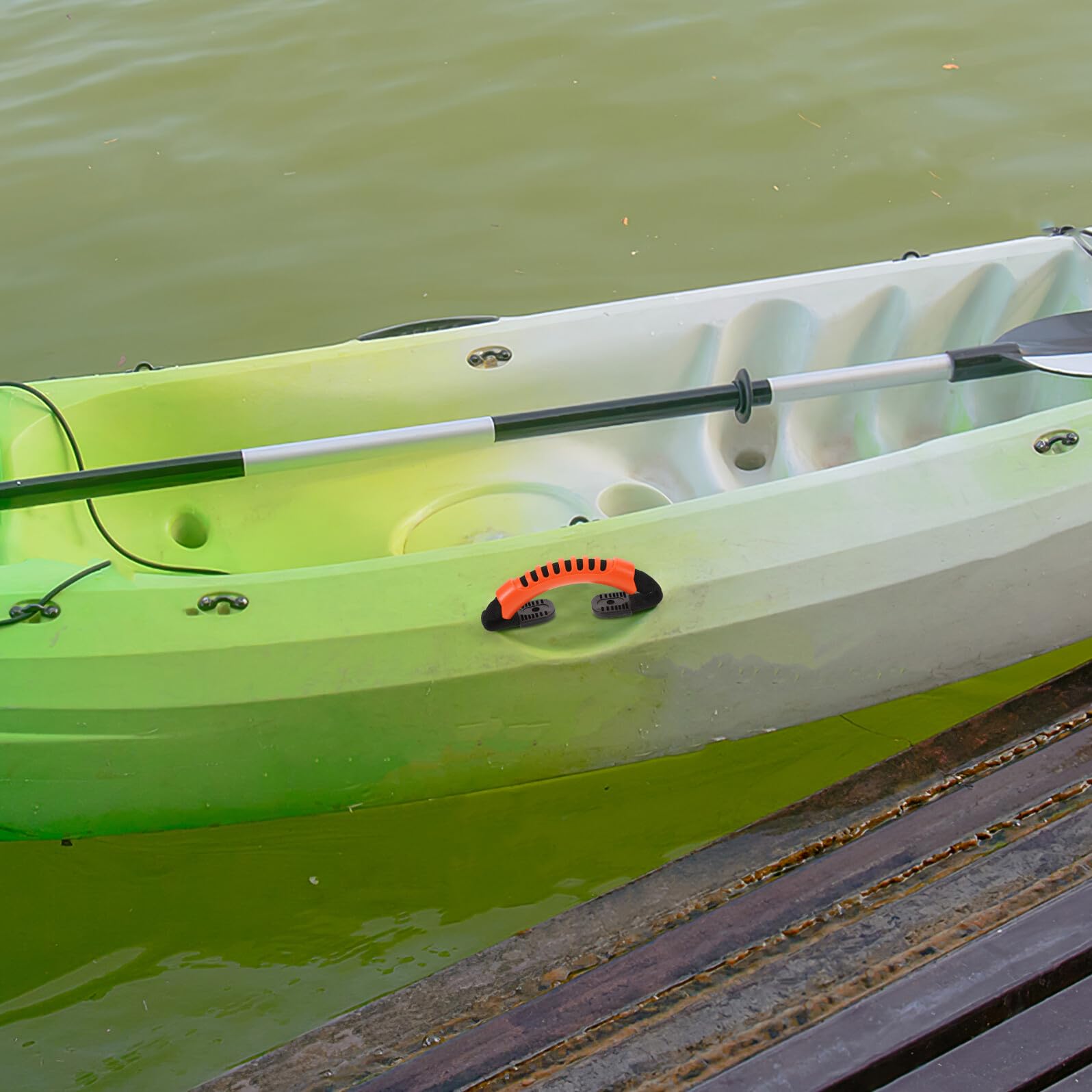 Set Maniglie per Trasporto Kayak Laterali Arancioni Kit di Sostituzione Ergonomico in Materiale Resistente Accessori per Canoa Adatti a Uso Oceano Fiume e attività Outdoor