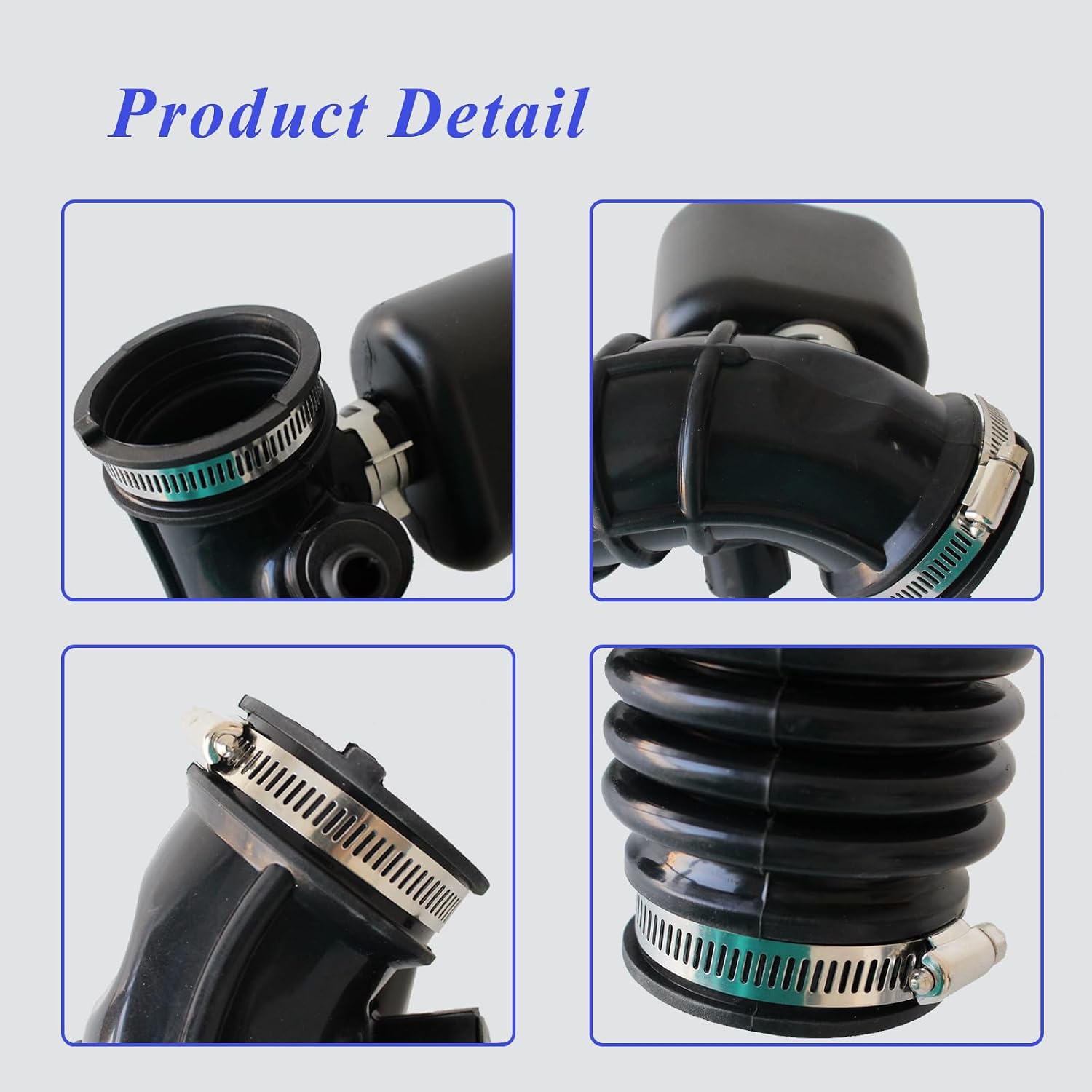 AUCERAMIC 96910374 Engine Air Cleaner Outlet Duct Hose with Clamps Fit 2013 2014 2015 for Chevrolet Spark 1.2L Gas DOHC Replace# 95232495 95232497