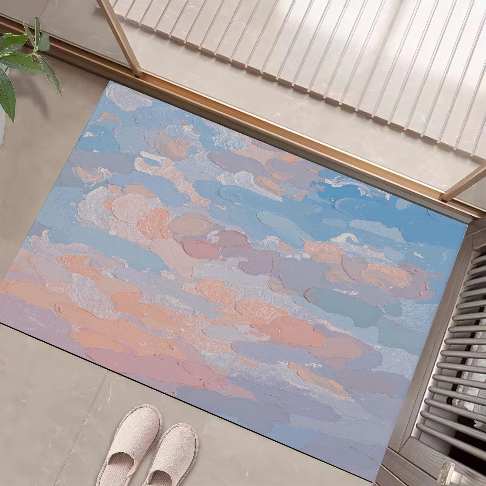 Tapis Chambre Salon Peinture À l'huile Ciel Surréalisme de Haute Qualité 50x80