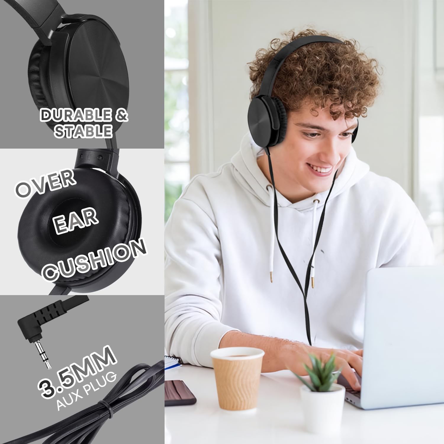 Bulk Headphones for Classroom 24 Pack Wholesale - Dettaglio