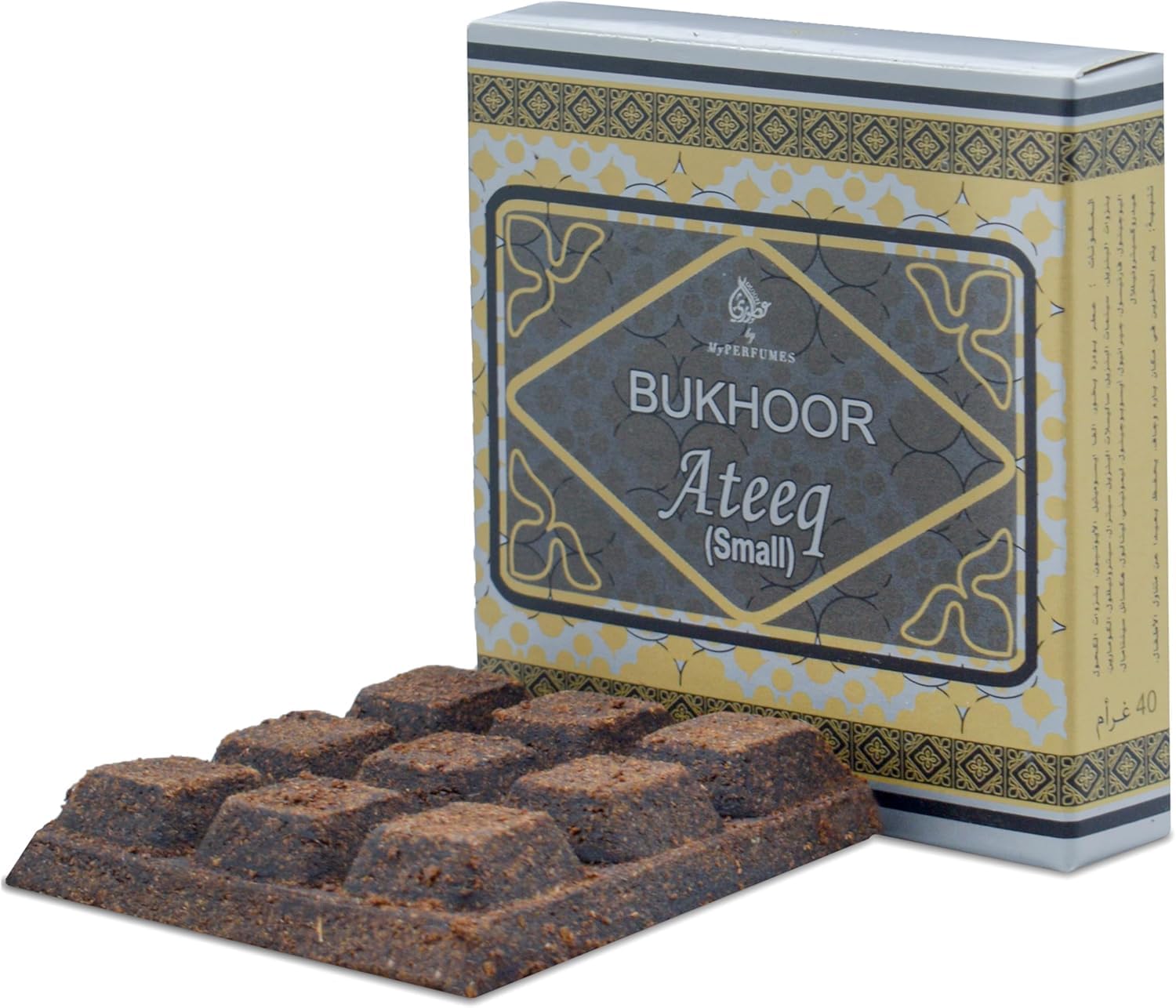 Ateeq Bakhoor Incense - Best Arabian Amber Oud Use on Charcoal and Electric Incense Burner (3 Pack)