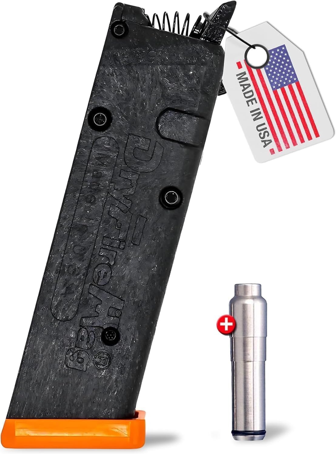 DRYFIREMAG + SureStrike Training Kit - Smart Dryfiremag with Surestrike 9mm Training Laser (Class 1, 3.5mW Maximum Output) (Choose from Red or Invisible)