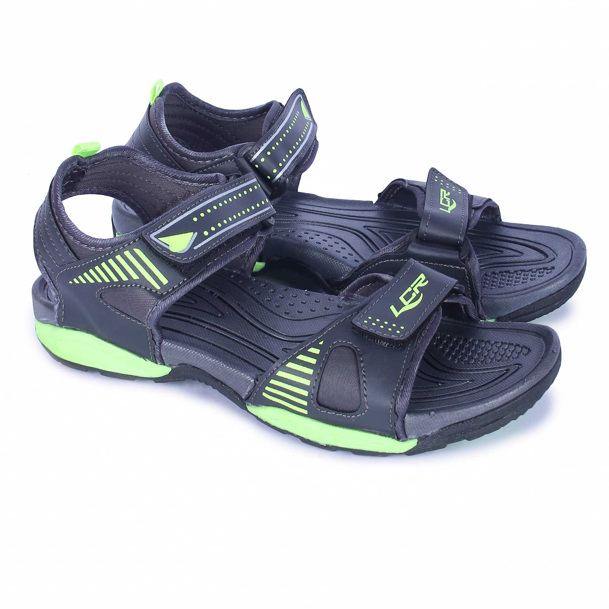 Lancer EARTH-318DGR-PGN Mens Dark Grey Outdoor Sports Sandals & Floaters (B0BW4DKMJT) Amazon Price History, Amazon Price Tracker