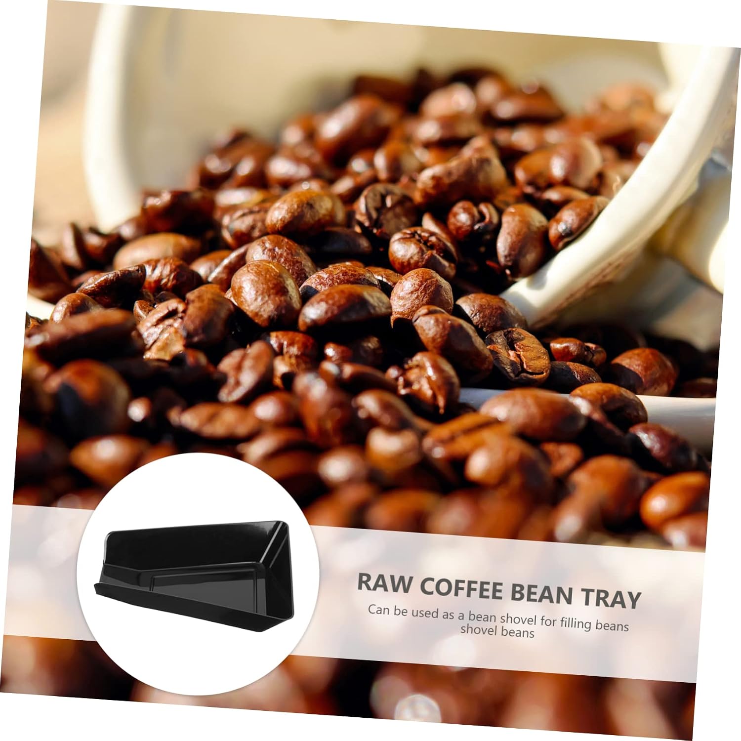 2pcs Multi-Functional Coffee Beans Storage Tray Food-Grade Cupping Sample Display Dish for Home and Use Sleek Ergonomic Design
