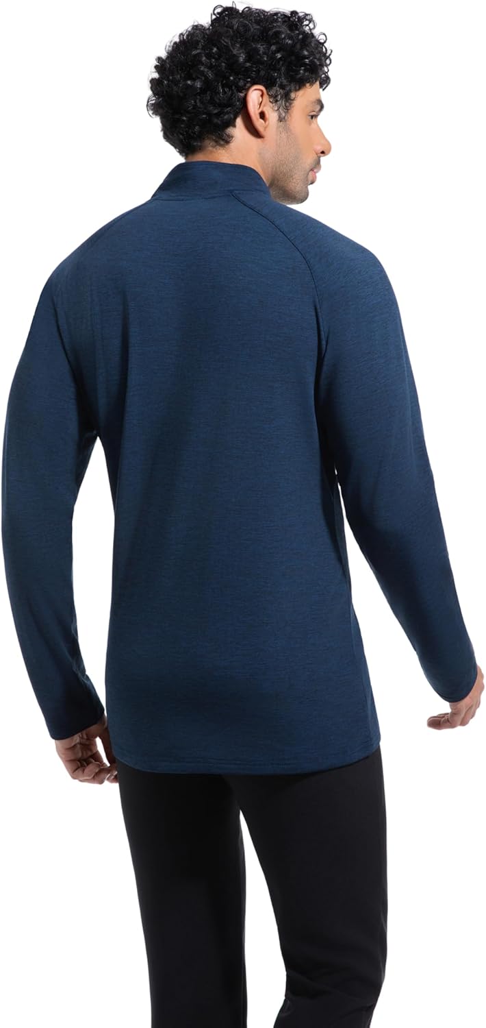 1/4 Zip Pullover Sweatshirts Men Long Sleeve Golf Shirts Quarter Zip Pullover - Image 5