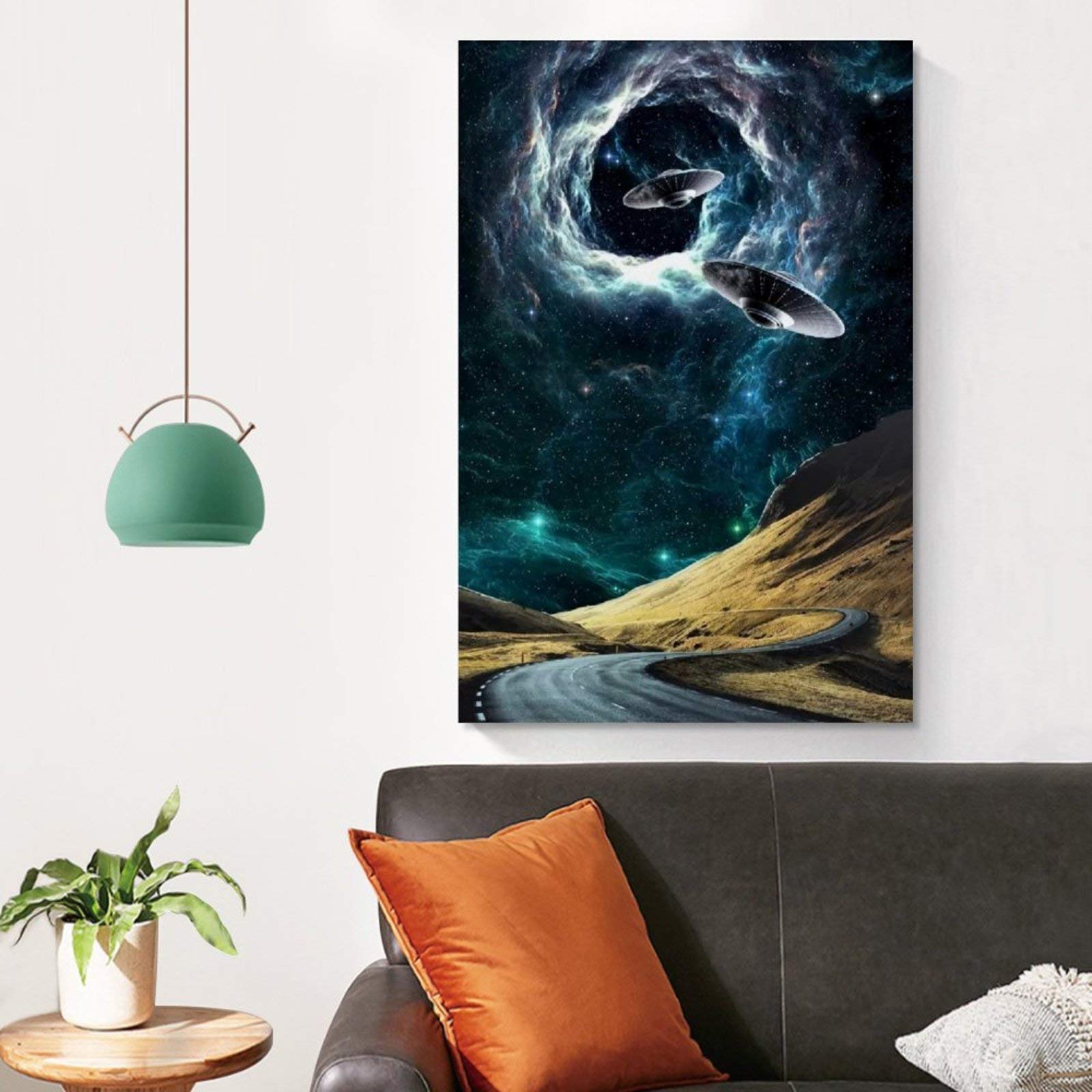 POSTER POSTER ORO Drago Pesce Arowana Tela Stampa Arte Appendi da