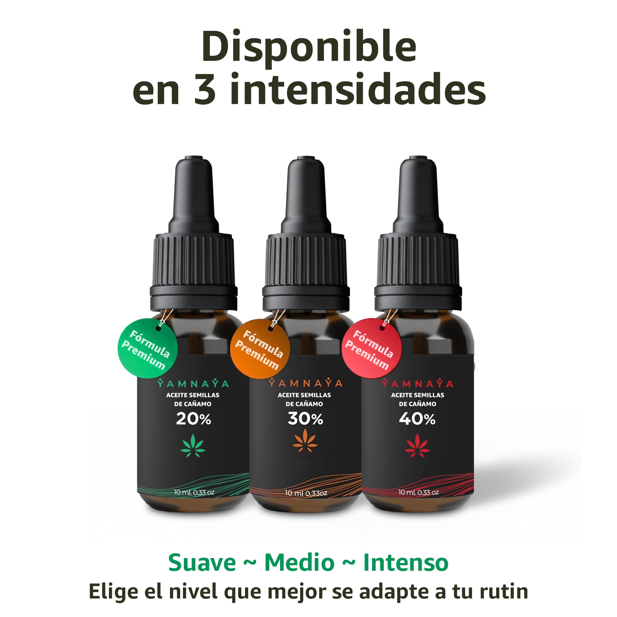 Aceite de semillas de cáñamo premium 40% | Prensado en frío y vegano | Aceite natural puro sin aditivos | Calidad ultra probada en laboratorio | Yamnaya
