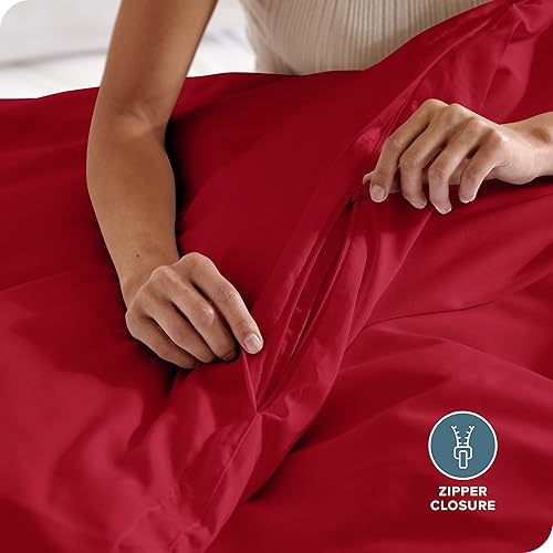 Miniatura 6 de Bare Home Premium 1800 Collection - Juego de funda de edredón tamaño Queen, funda de edredón supersuave, ligera, fresca y transpirable (tamaño