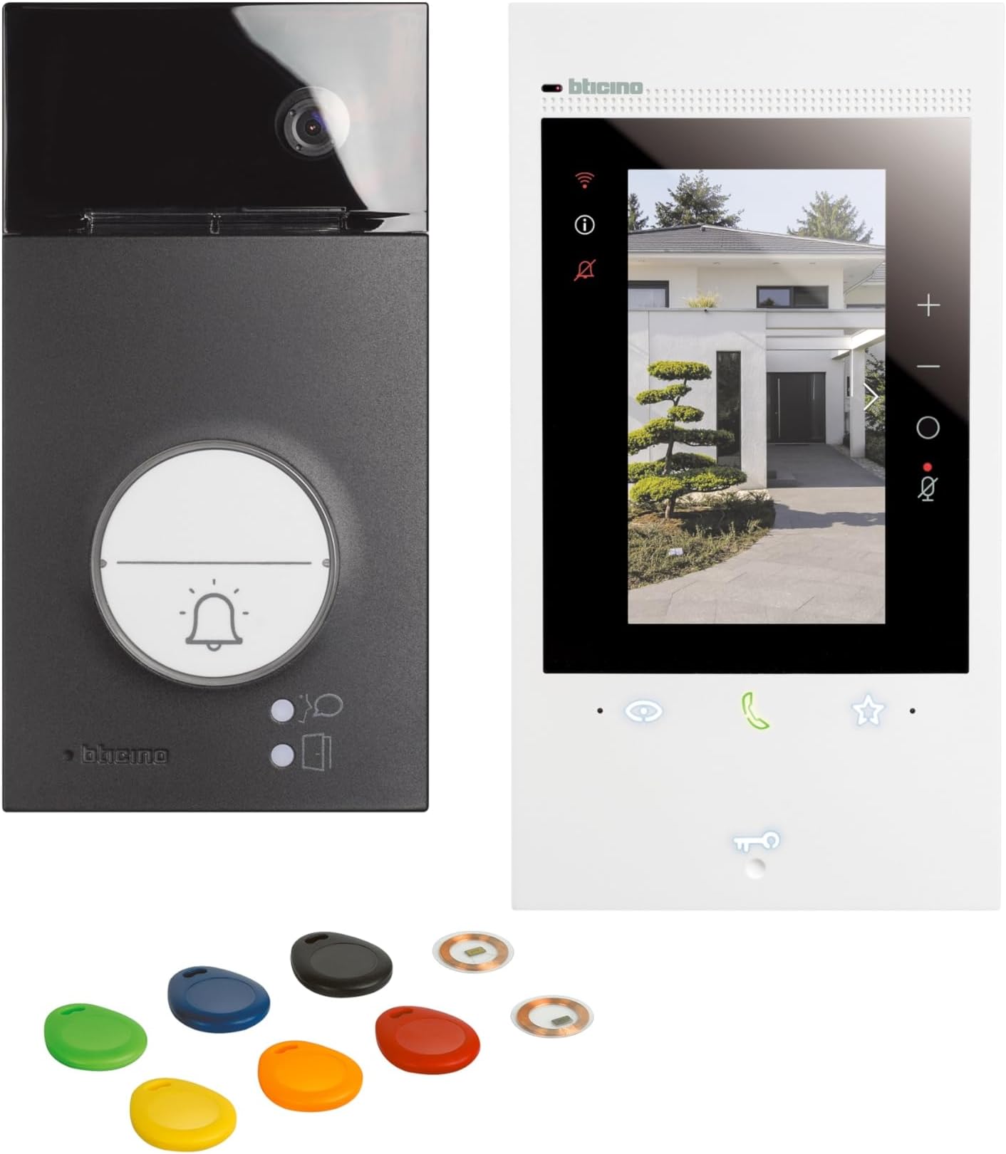 Kit Video Door Phone Surface 2 wires BticinoLinea 3000363915 White