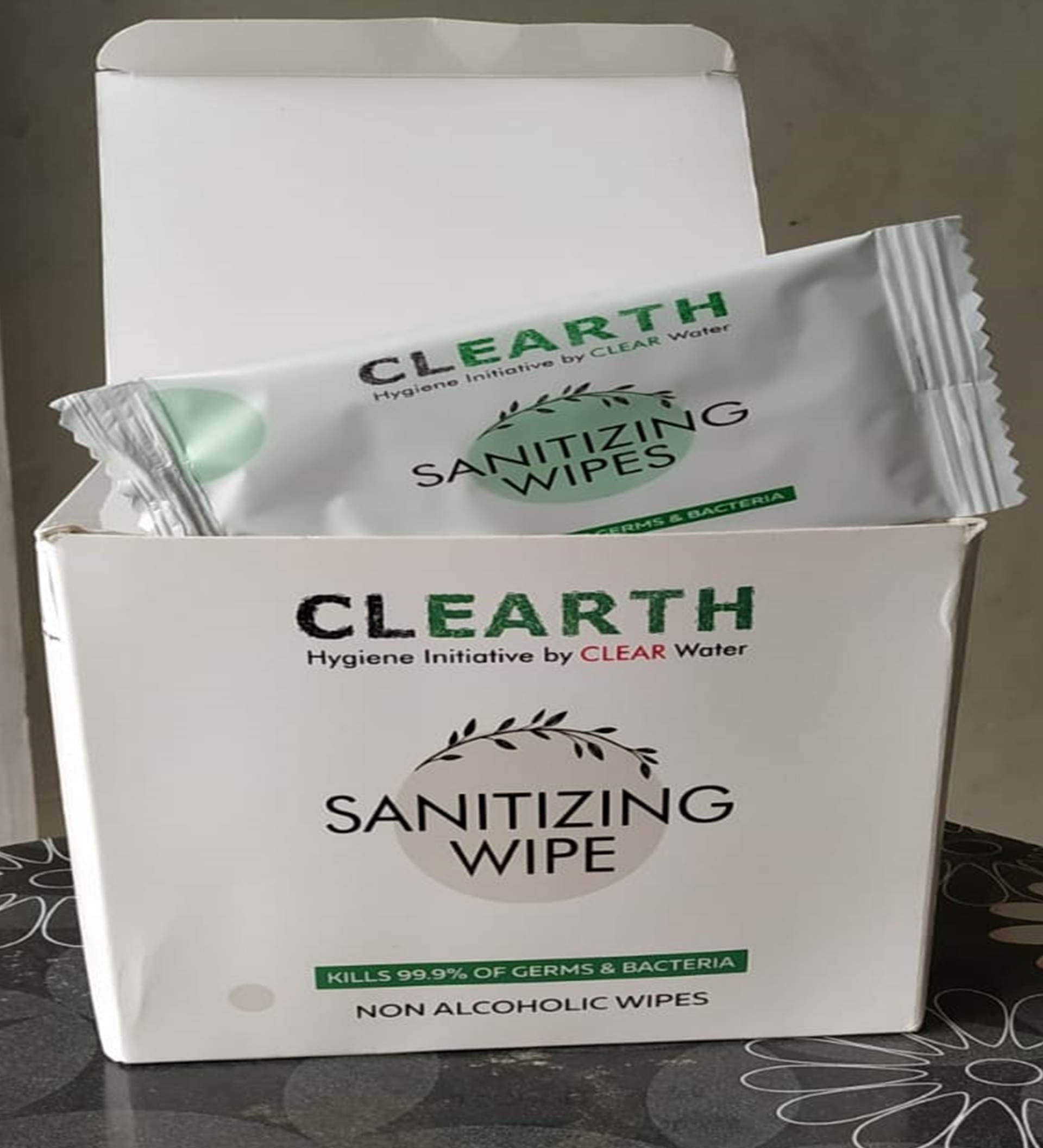 CLEARTH IPA based Multi-Purpose Sanitizing Wipes | 50 wipes (pack of 1) | Kills 99.9% Virus; Bacteria; Fungi | Easy to carry | Biodegradable | Multi-Surfaces