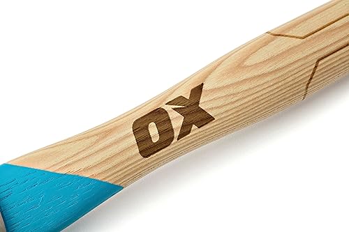 Vista 39 de OX Tools Pro - Hacha de acero al carbono de 14 pulgadas, mango recto de nogal y cabeza de martillo de cara lisa OX-P094814