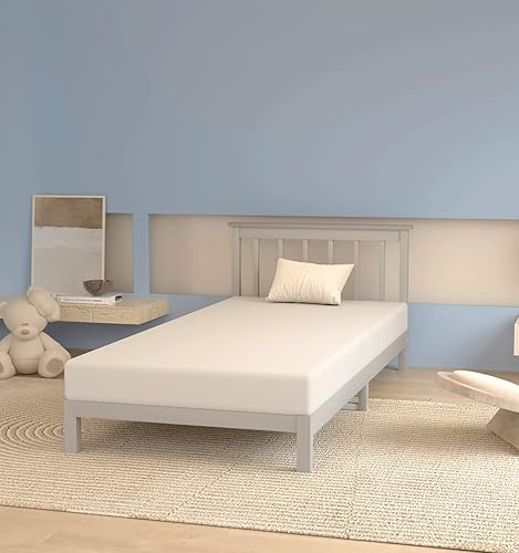 Miniatura 7 de Dkeli Colchón de tamaño individual para niños, colchón de espuma viscoelástica de gel de 6 pulgadas para sueño fresco y alivio de presión, colchón