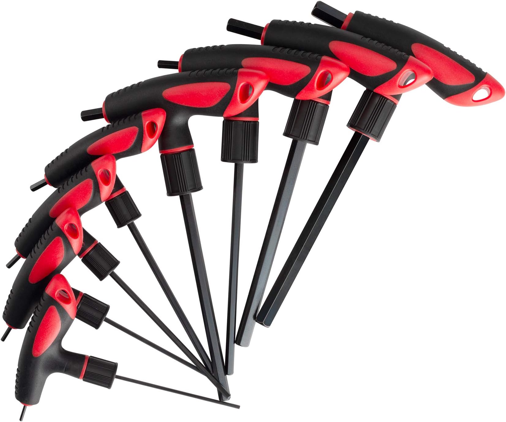 Lichamp THandle Allen Wrench Set, 16 Pieces, SAE and Metric Sizes