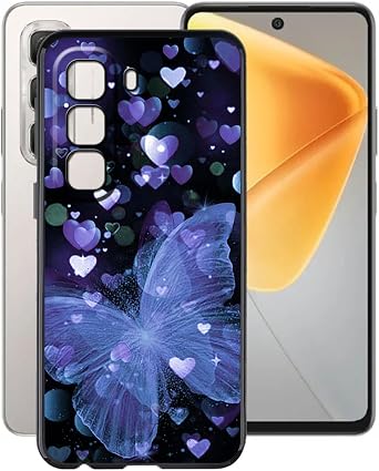 Case for Infinix Hot 50 4G 6.78", Black Soft TPU Bumper Phone Case, Slim Shockproof Silicone Military Grade Drop Protective Shell for Infinix Hot 50 4G - XT149