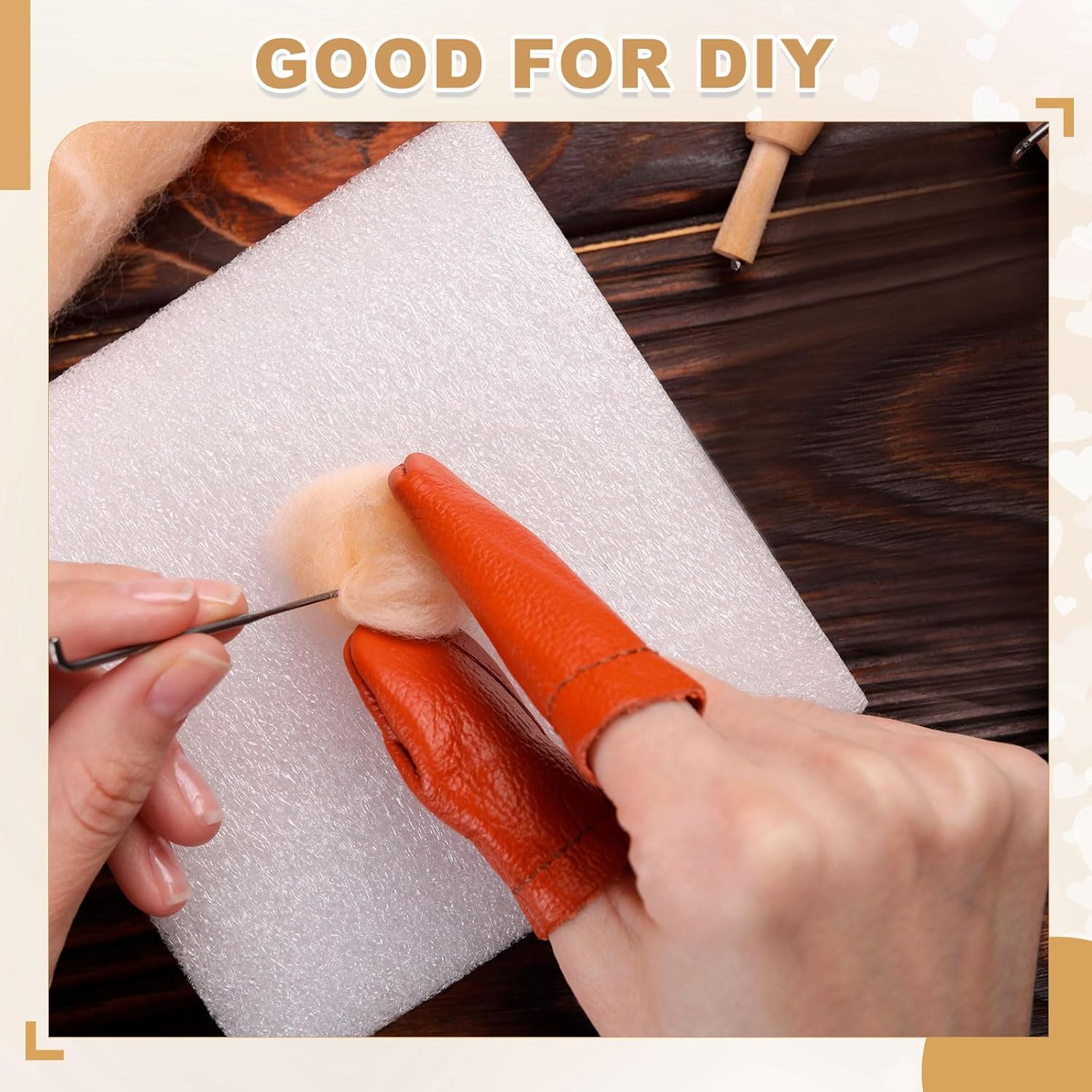 uxcell 30 Pcs Wool Felt Balls Beads, 0.8 Inch Felt Pom Poms for Crafts, Handmade Pompoms Bulk Small Bead for Nursery Handicrafts and DIY Art Decoration, White - Image 6