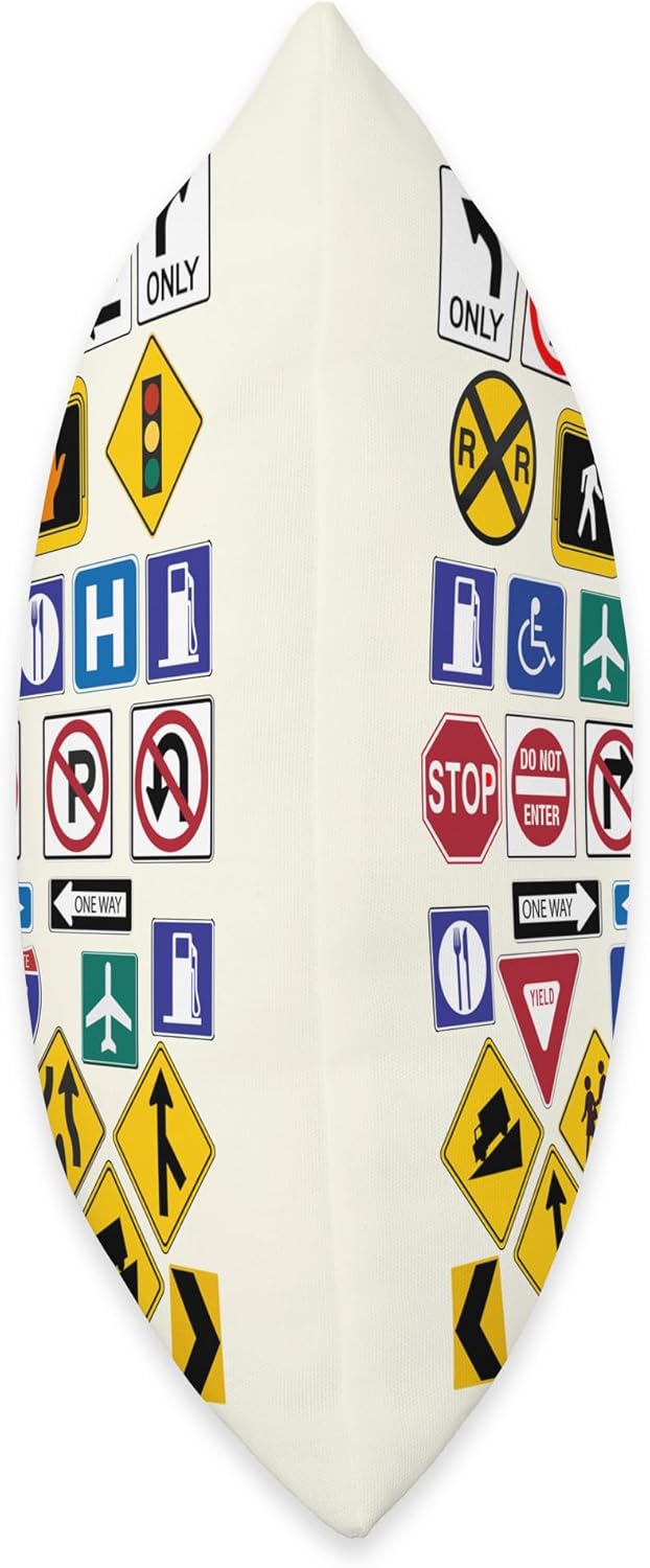 Road Signs, Warning Signs Throw Pillow