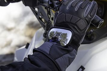 Raider R25 3.5 x 2.25 Powersports Velcro Hand Mirror for Motorcycle/Snowmobile/ATV/UTV/PWC (Single)