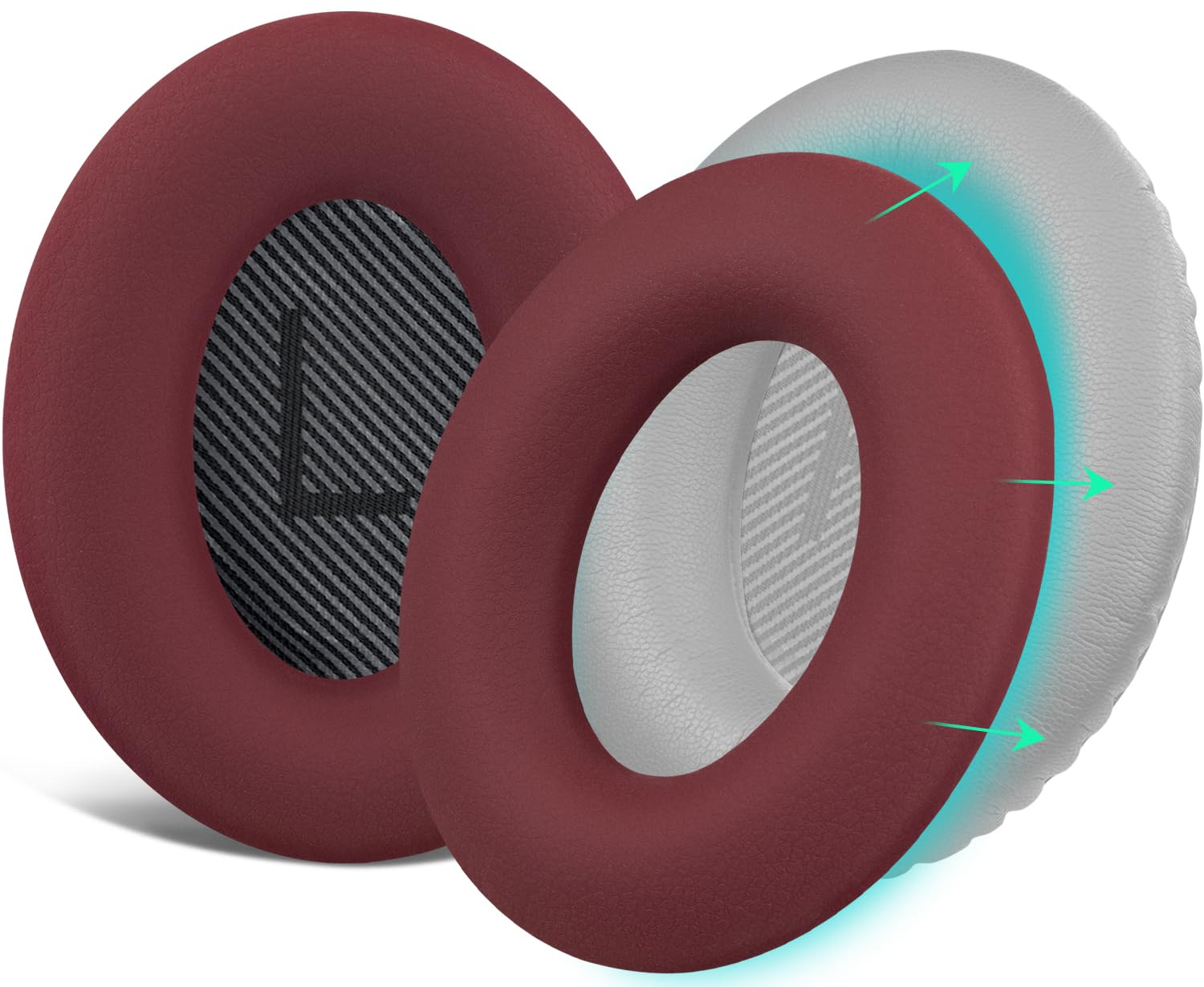 SOULWIT Silicone Ear Pads Cover Protector for Bose QuietComfort QC15 QC25 QC2 QC35 QC45/Ae2 Ae2i Ae2w/SoundTrue & SoundLink AE Headphones Cushions