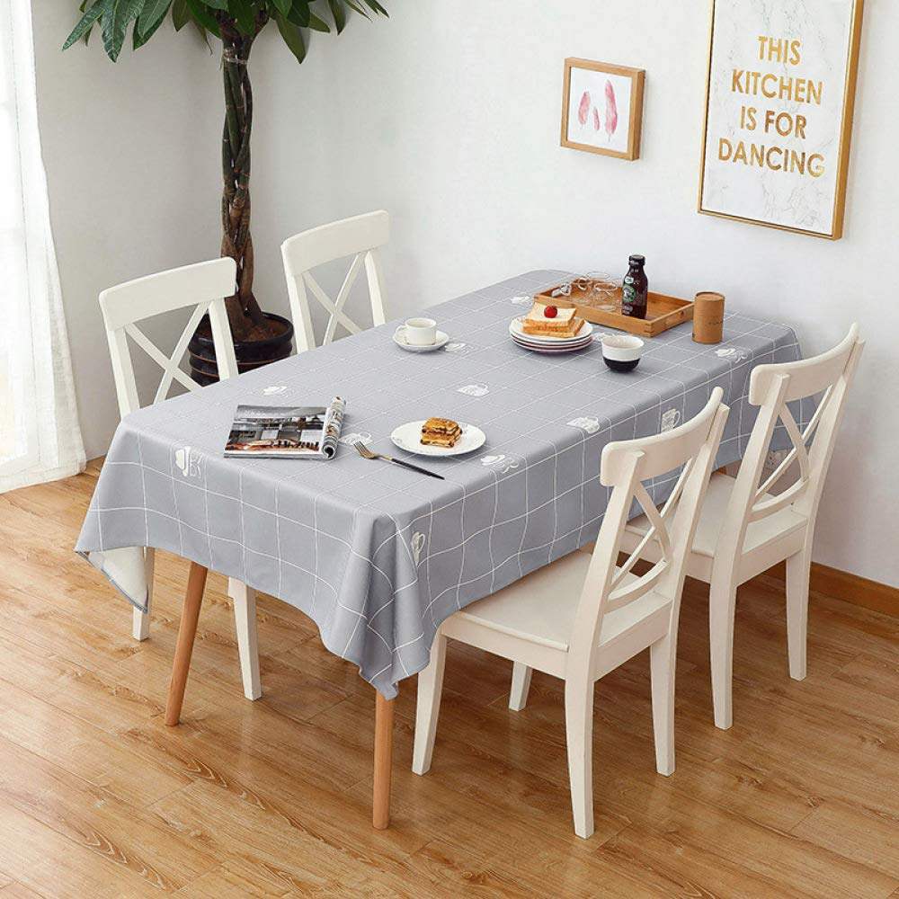 JUNJUN Nordic Tablecloth Fabric Cotton Sheets Waterproof And Oil-Free Disposable Rectangular Table Table Mat Tablecloth Desk 55x78inch 140x200cm