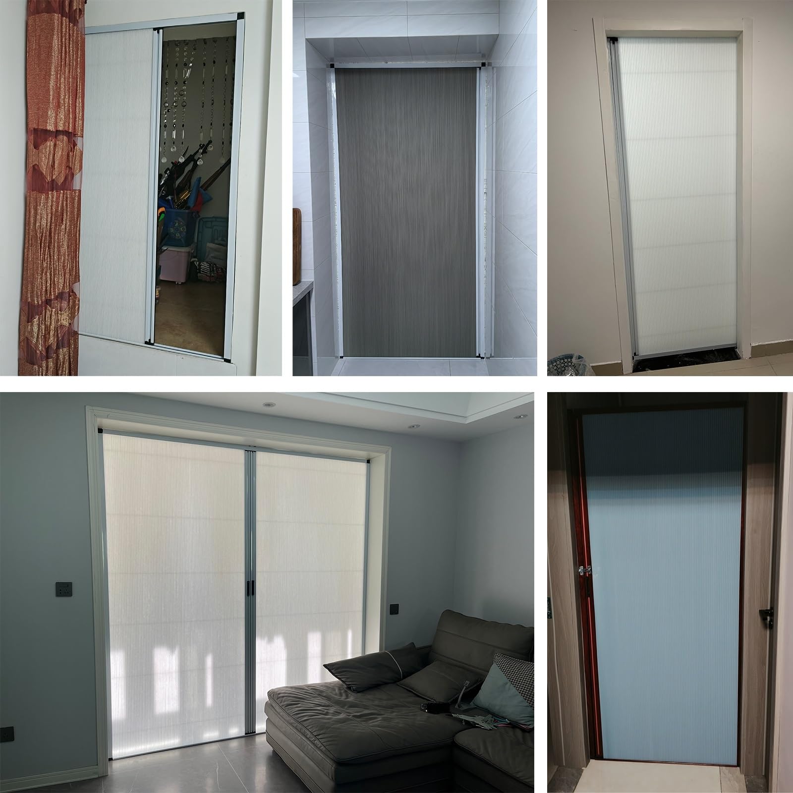Porte Accordéon Interieur Sur Mesure Avec Cadre/serrure, Hauteur 80 100 120 180 193 195 202 205 210 220 Cm, Portes Pliantes D'intérieur Pour Cuisine/Salon Ou Balcon