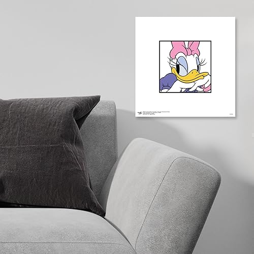 Miniatura 3 de Trends International Gallery Pops Disney Mickey and Friends - Arte de pared sonriente de Daisy Duck Expressions, versión sin marco, 12 x 12 pulgadas