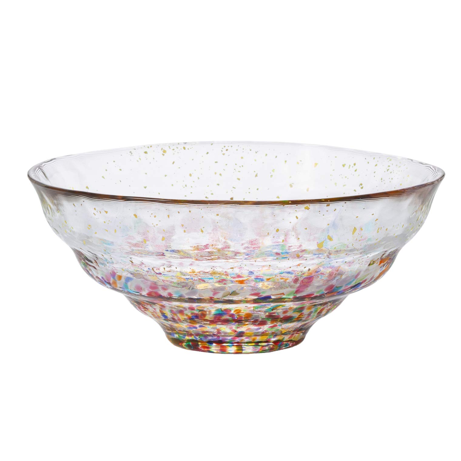 ADERIA Tsugaru Vidro F71897 Hanabi Gold Painted Glass Bowl, Made in Japan, Dish, Stylish, Glass, Small Bowl, Cooking, Kitchen Gift, Women's, Mother's Day, Father's Day, Couples, Housewarming,