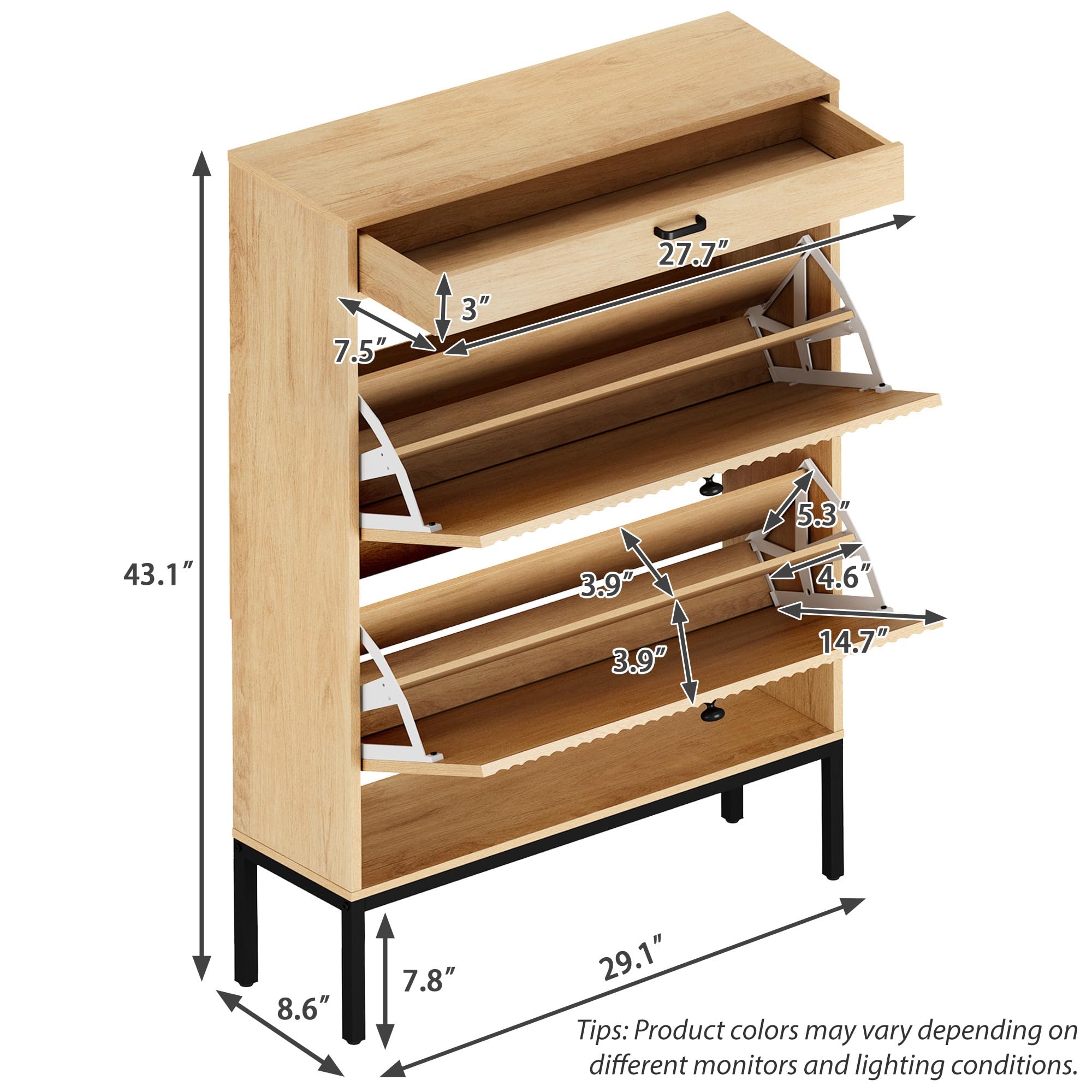 Amazon.com: XIAO WEI Shoe Cabinet, Shoe Storage Organizer