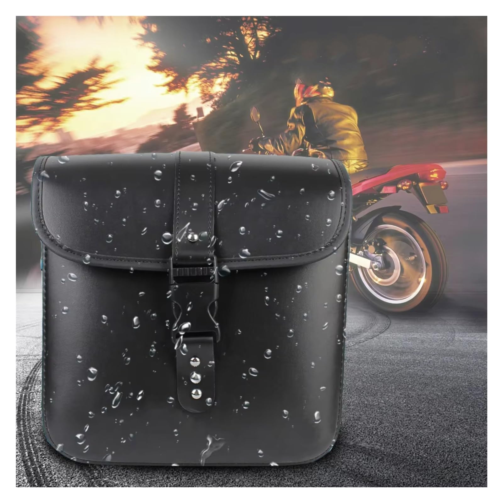 Valigia Universale Per Bagagli A Motore In PU Borsa Per Viaggio Per Motocicletta Serbatoio Sella Laterale Accessori Strumenti Di Stoccaggio Sacche Moto