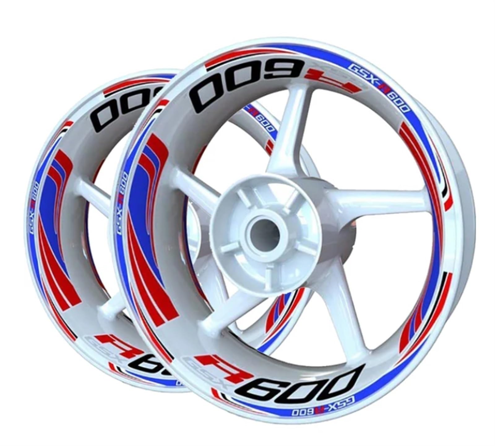 Motorcycle Wheel Stickers for Suzuki GSXR600 GSXR 600 Motorbike