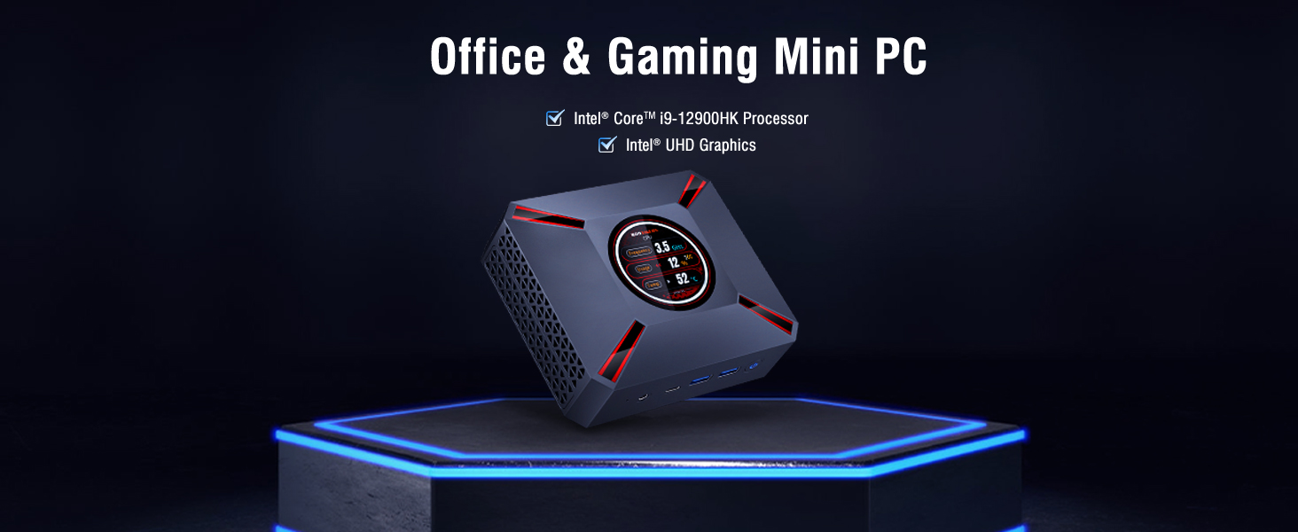 Amazon.com: Mini Gaming PC,LED Display Core i9-12900HK (up