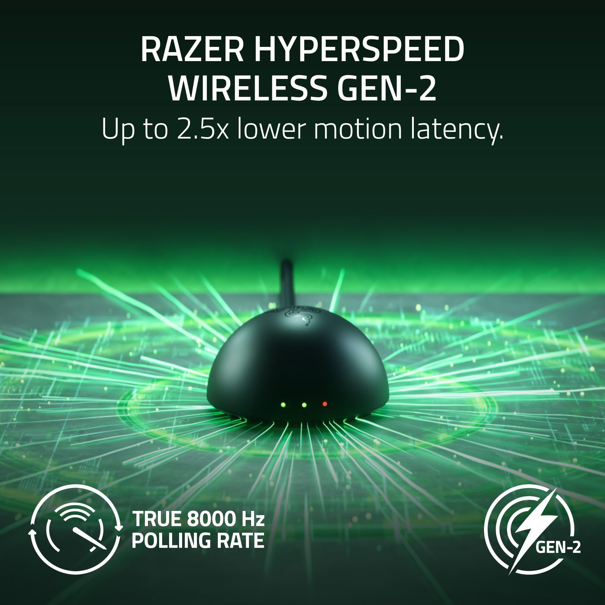 Razer Viper V4 Pro - Wireless symmetrical e-sports gaming mouse - Ultra-lightweight 49g - HyperSpeed Gen-2 up to 8 KHz polling - Focus Pro 50K sensor - Optical scroll wheel - PC/Mac | Black - 4