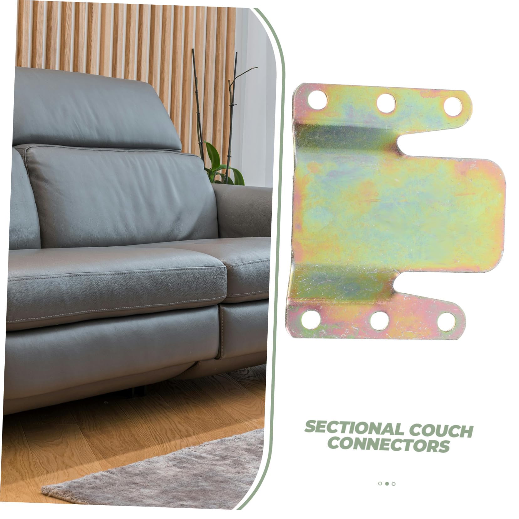 12 Piezas Conectores Metálicos para Sofá Seccional Unidades con Tornillos Soportes Resistentes para Muebles Bloqueo Firme para Sofá Silla y Reclinable Fácil Instalación sin