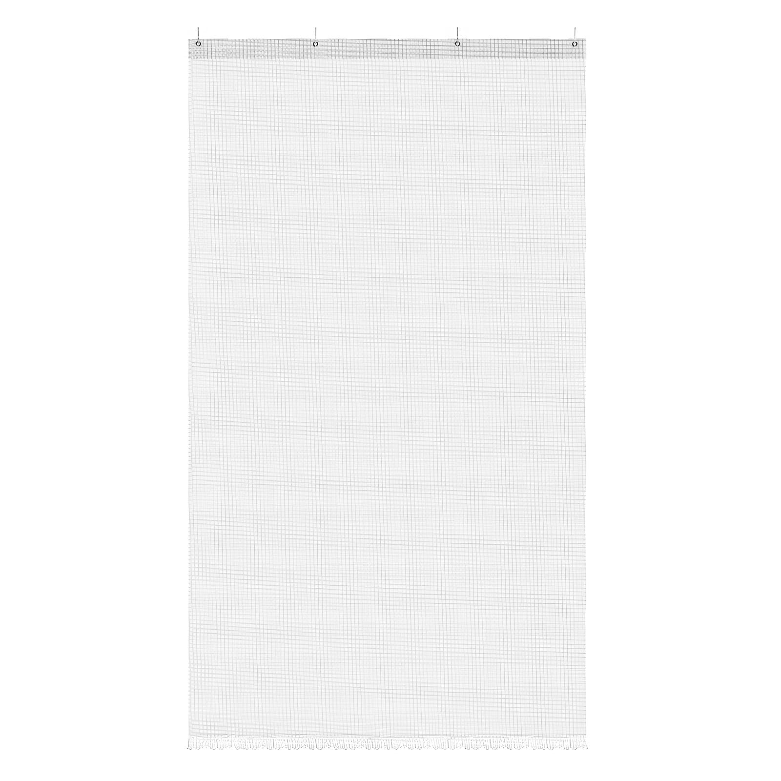 PARAMAISON Tenda Zanzariera, Retinata Antimosche Antizanzara Waterproof, Occhiellata con Gancetti | Pannello 150x250cm Bianco