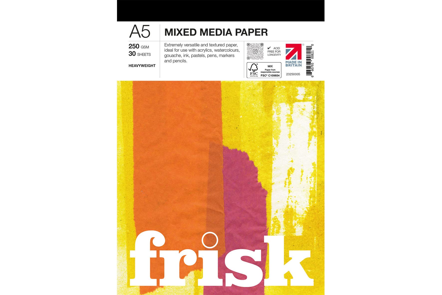 Mixed Media Paper Pad A5, White