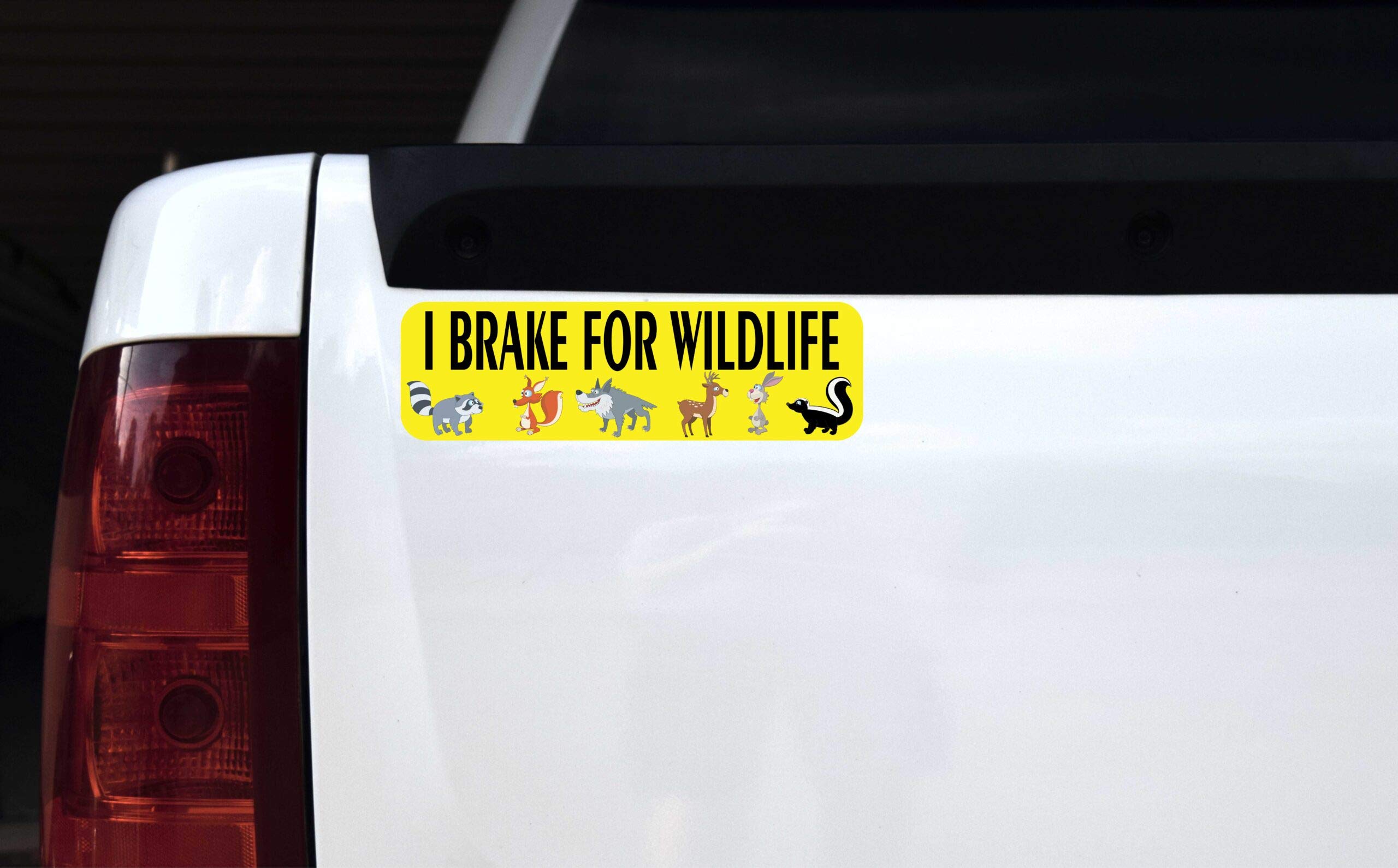 StickerTalk I Brake for Wildlife Magnet, 10 inches by 3 inches