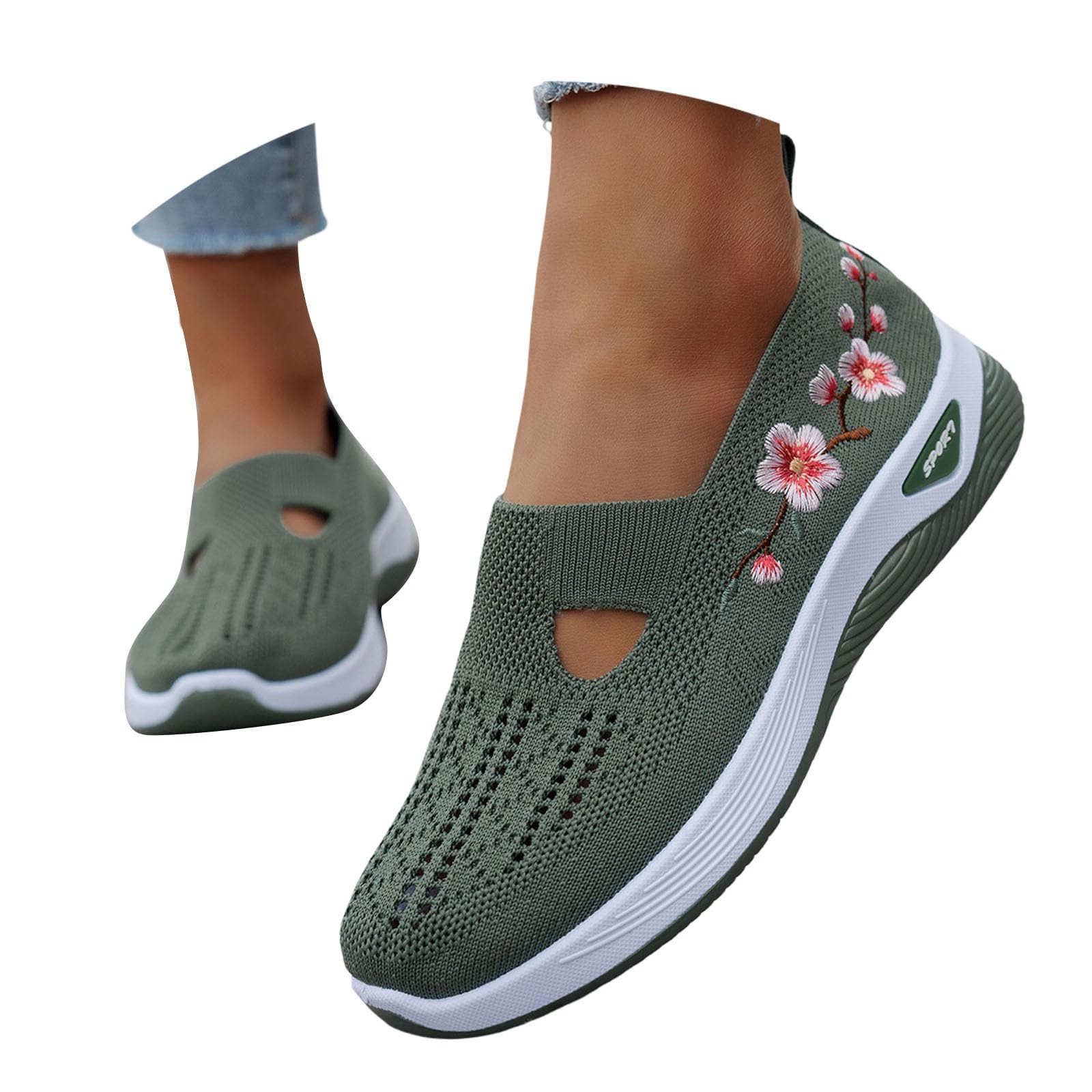 Orthopädische Schuhe Damen, Turnschuhe Damen, Orthopädische Schuhe, Sneaker Sportschuhe Stoffschuhe Schlupfschuhe Laufschuhe Diabetiker Bequeme Leicht Slip In Krankenschwester Gym Walking Outdoor