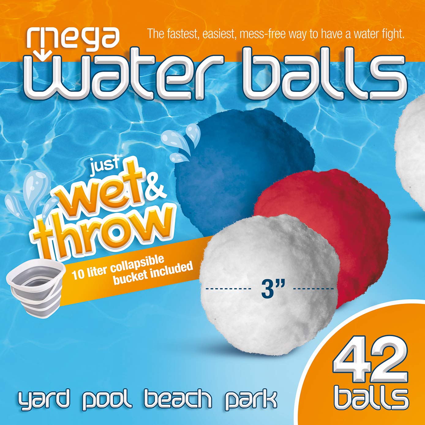 Buy Mega Water Balls Instant Water Fight Kit 42 Reusable Water