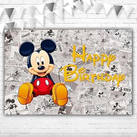 Vintage Mickey Mouse Backdrop