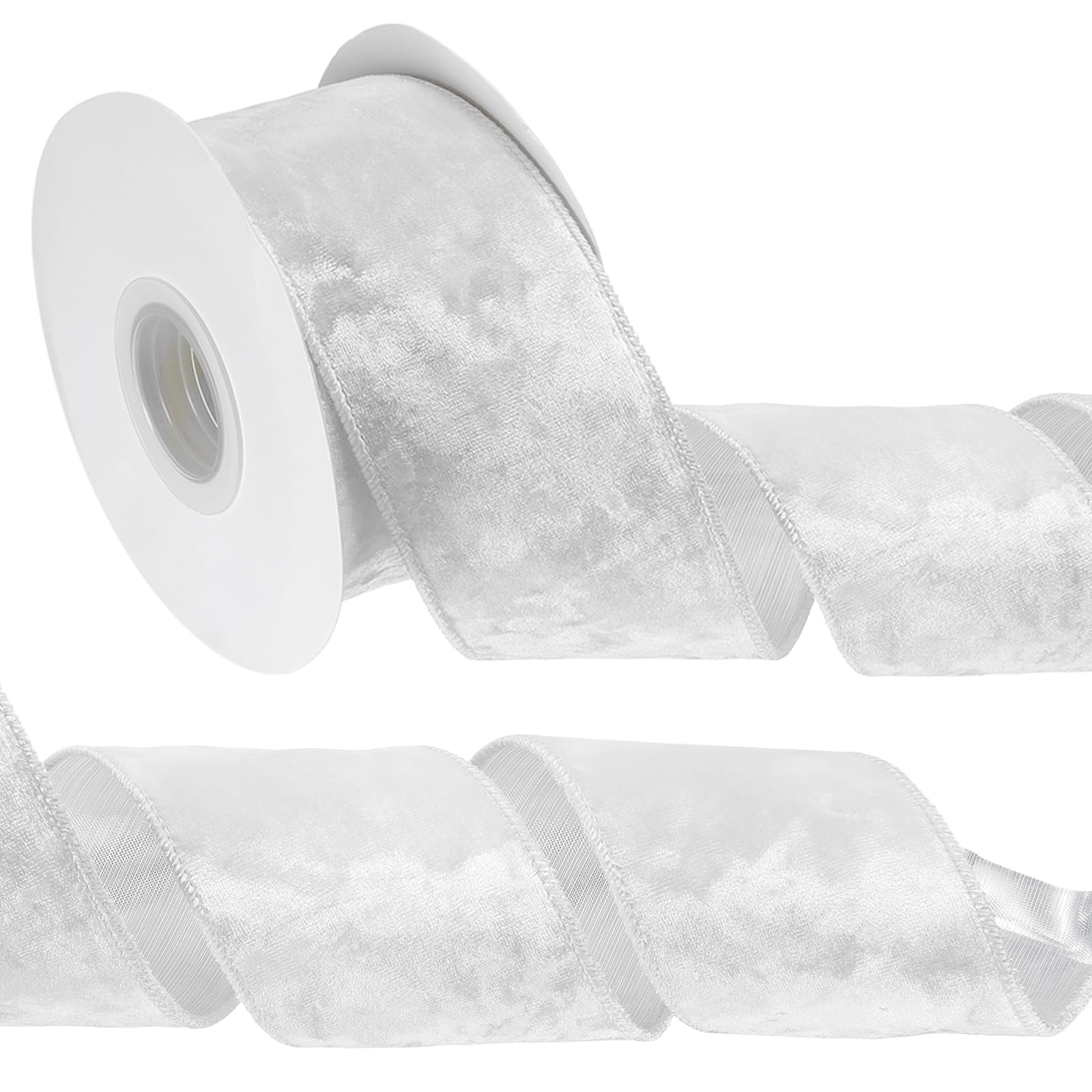 Ruban de velours blanc PATIKIL : des nœuds de Noël parfaits sans affaissement pour vos couronnes