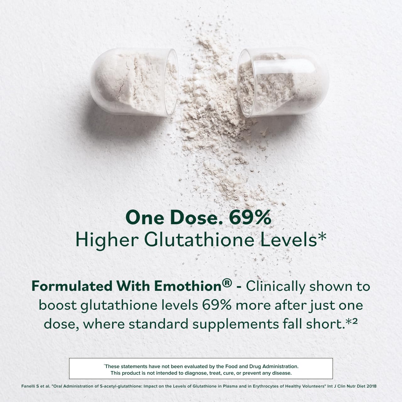 Prominent Nutrition S-Acetyl L-Glutathione Supplement - Clinically Researched Emothion Acetylated Glutathione for Normal Liver Detoxification Support & Optimal Antioxidant Effect, Vegan