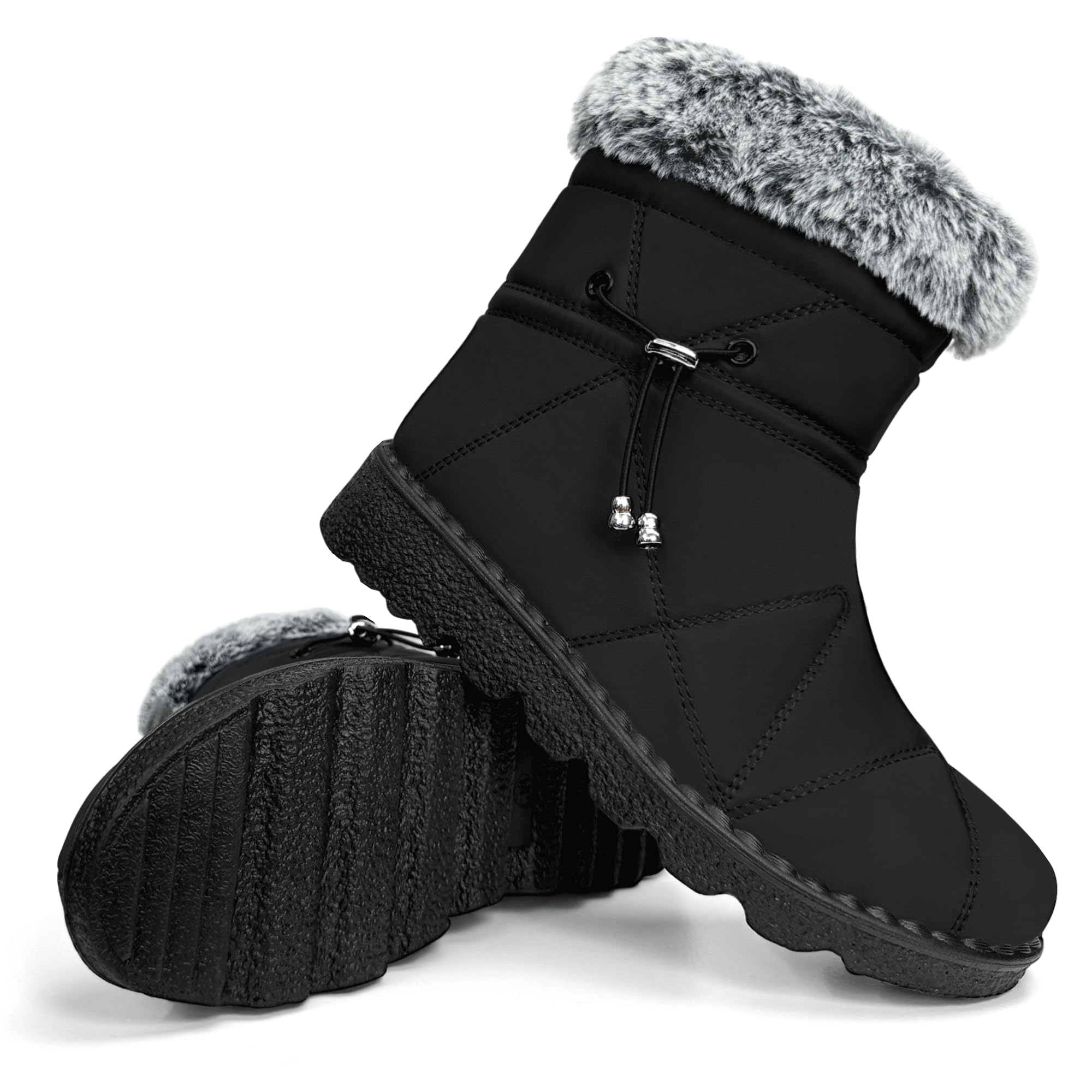 Winter Boots for Women 2025 Womens Snow Boots Warm - Waterproof Insulated Ankle Booties - Fur Lined Walking