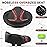 BLUEWIND New Noseless Oversized Bike Seat, Wide Bicycle Saddle Novel Backrest Design for Electric Bike, Fits Most Exercise Bike or Road Stationary Bike Seat Cushion for Men & Women (Red)