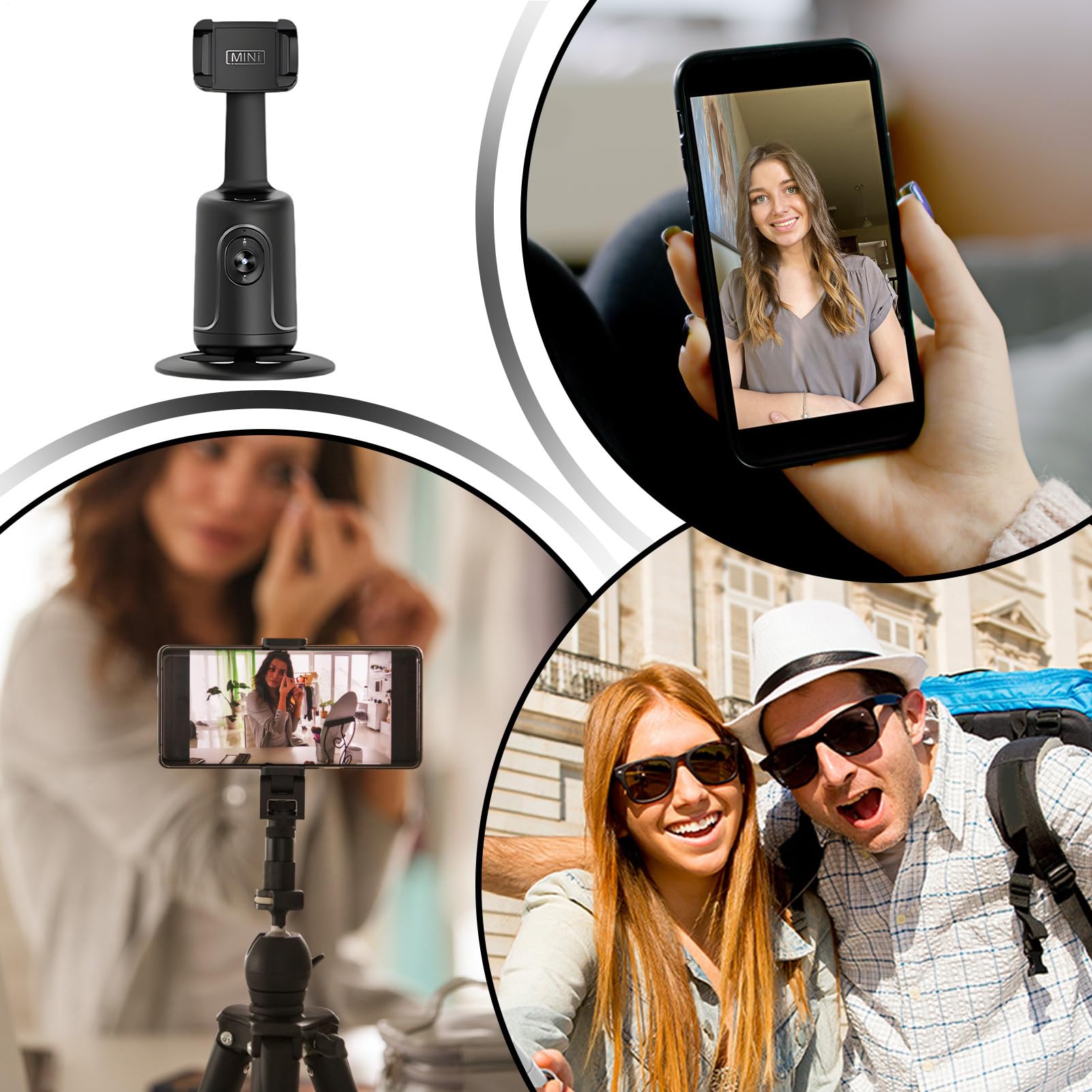 Trípode con Seguimiento Facial Equipo De Estudio Foto Y Video