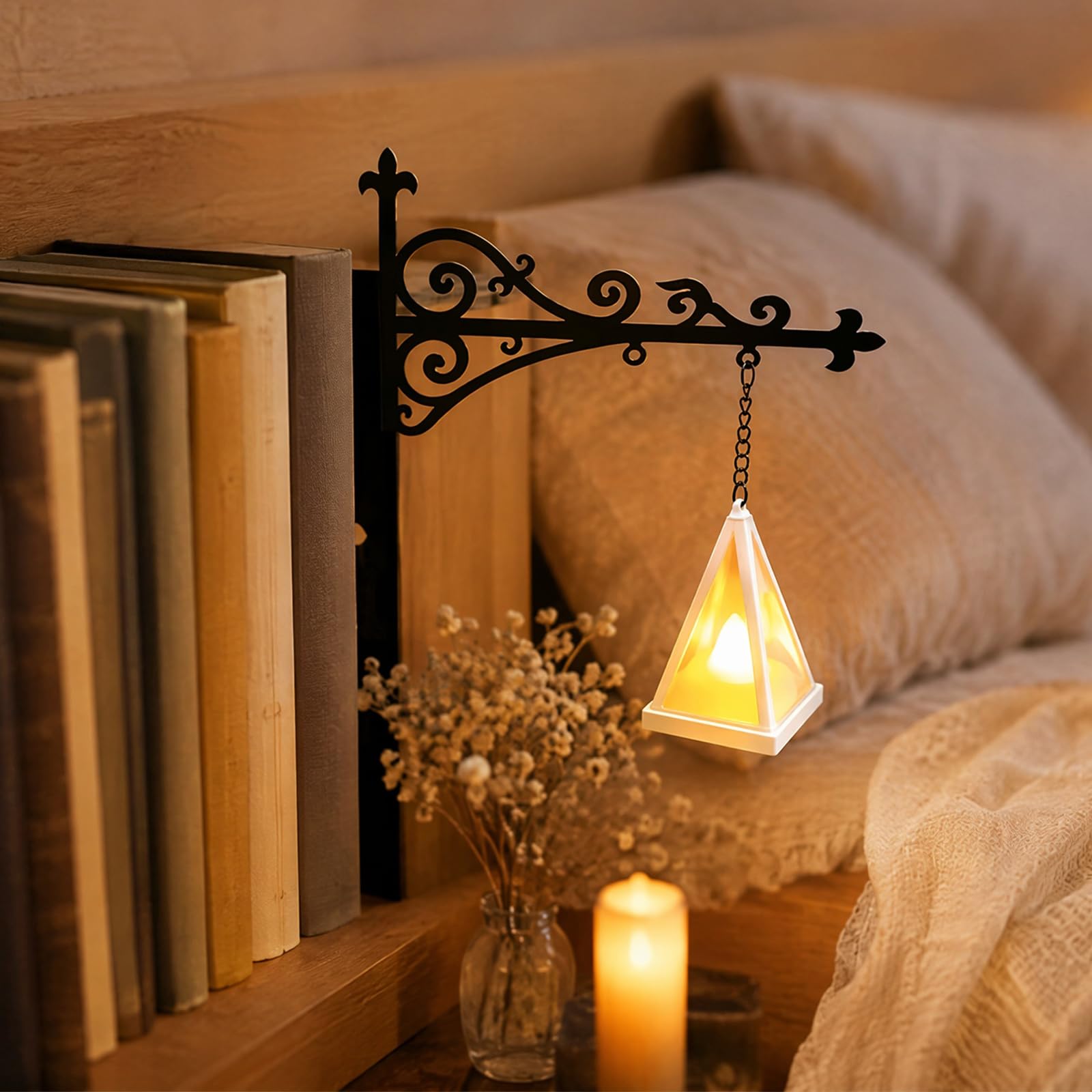 Halloween Ghost Pumpkin Bookshelf Lantern Light Mini LED Book Shelf Lamp